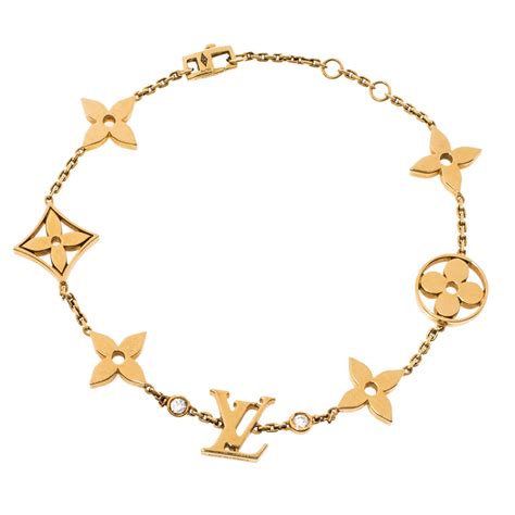 yellow gold bracelet louis vuitton|louis vuitton initial bracelet.